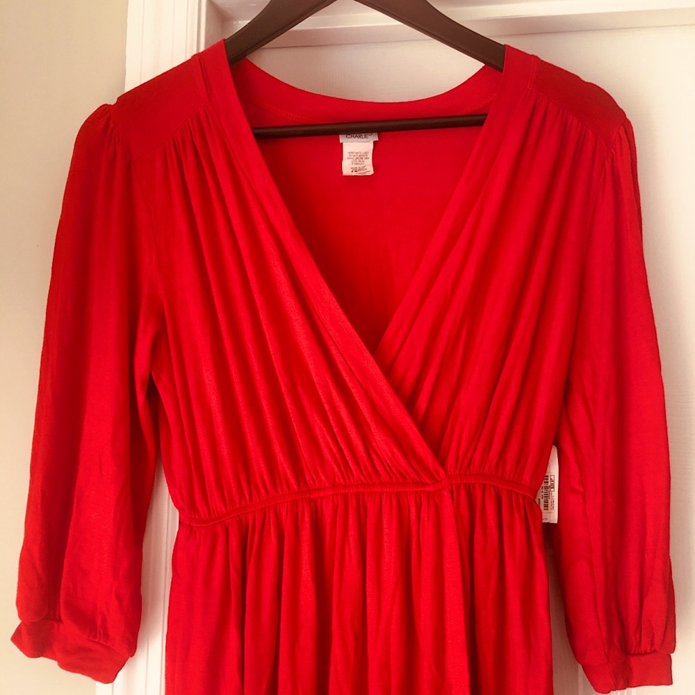 NWT Charming Charlie wrap dress - Picture 2 of 3